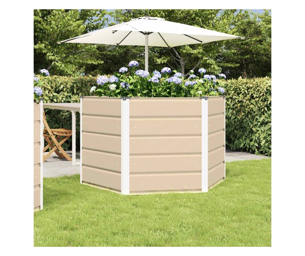 Кашпа Слонова кост 129 x 129 x 75 см Стомана - 2