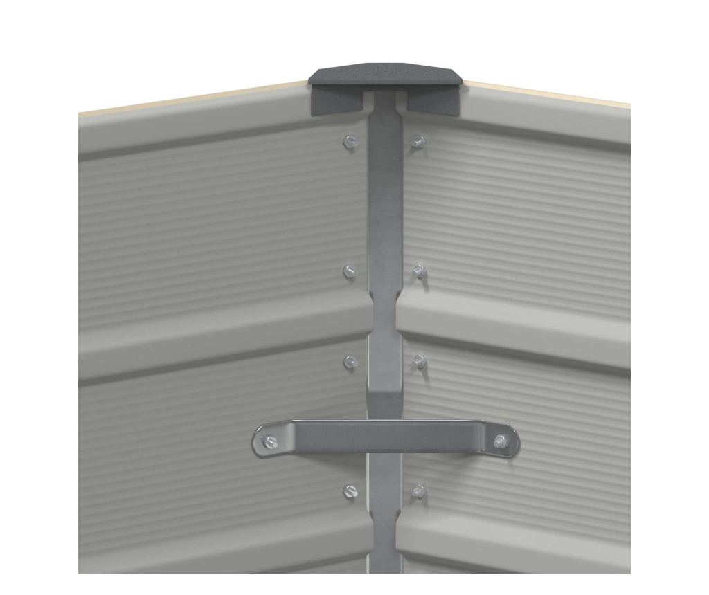 Кашпа Слонова кост 129 x 129 x 75 см Стомана - 5