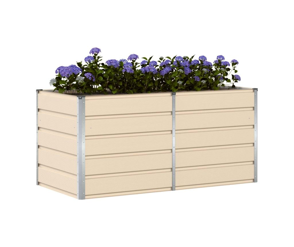 Кашпа Слонова кост 160 x 80 x 75 cm Стомана - 3