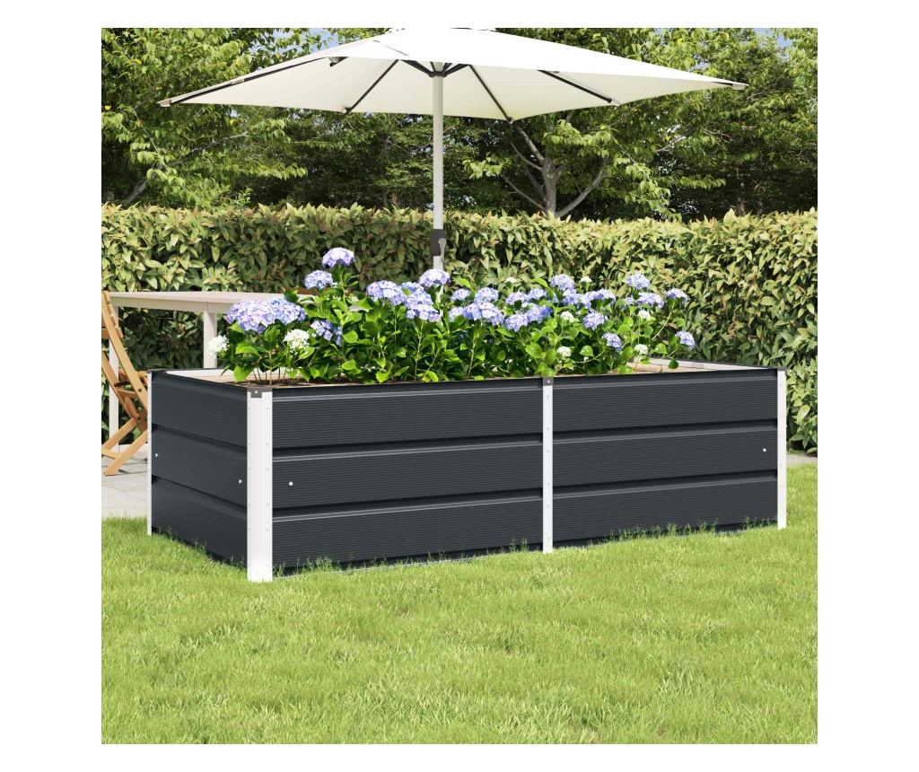 Кашпа Антрацит 160 x 80 x 45 cm Стомана - 2