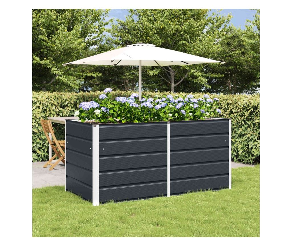 Кашпа Антрацит 160 x 80 x 75 cm Стомана - 2