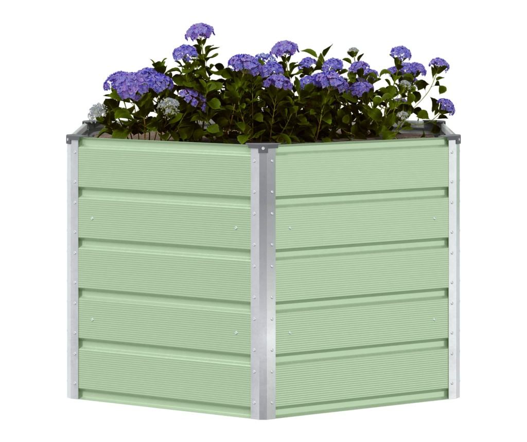 Кашпа Пастелно зелено 129 x 129 x 75 см Стомана - 3