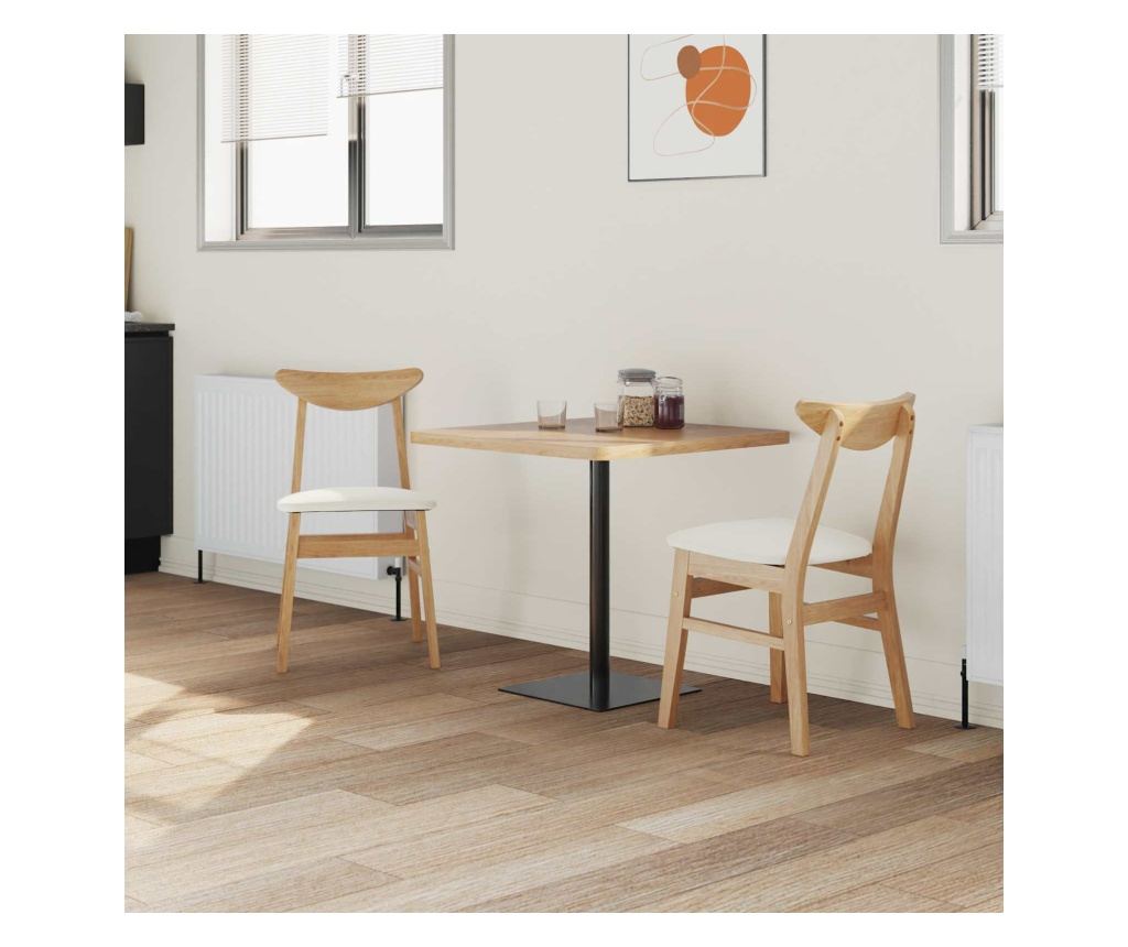 Обедени столове 2 pcs Естествен 42 х 47.5 х 81 см - 3