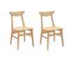 Обедени столове 2 pcs Естествен 42 х 47.5 х 81 см thumbnail 1