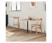 Обедени столове 2 pcs Естествен 42 х 47.5 х 81 см thumbnail 3