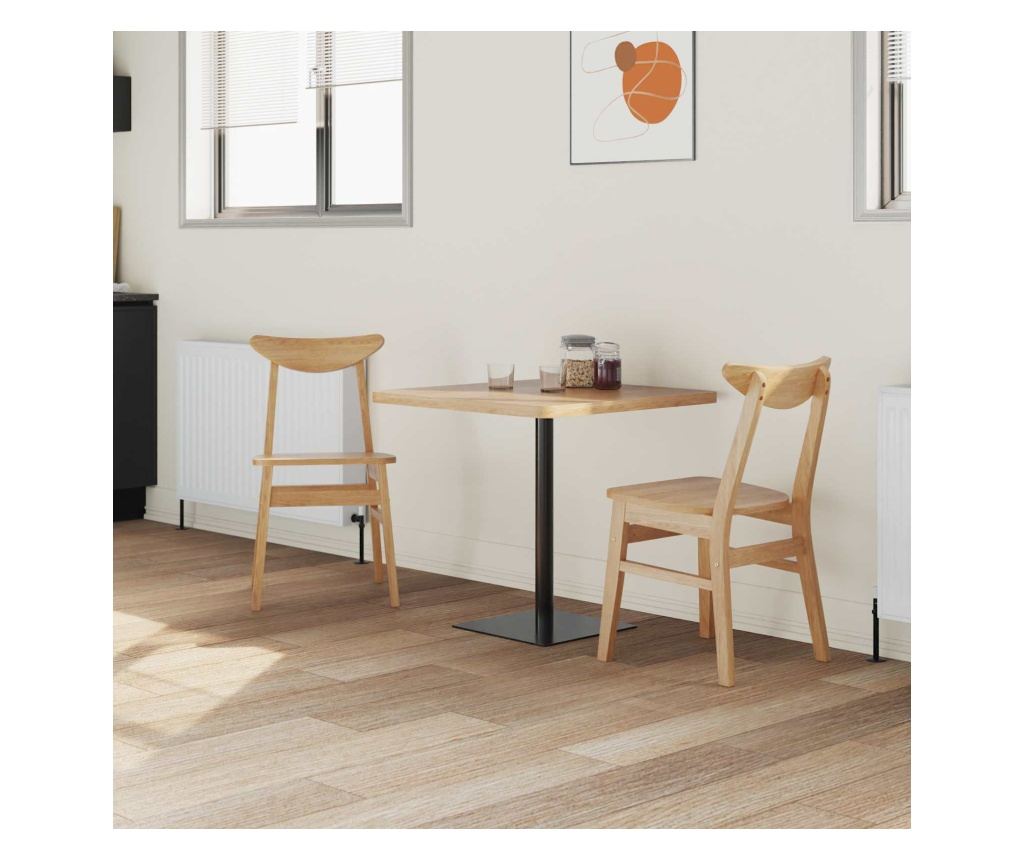 Обедени столове 2 pcs Естествен 42 х 47.5 х 81 см - 3