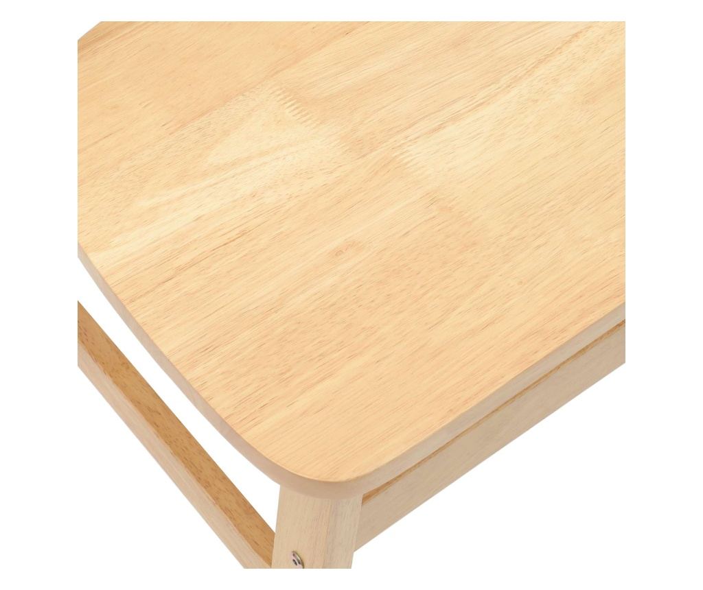 Обедени столове 2 pcs Естествен 42 х 47.5 х 81 см - 8