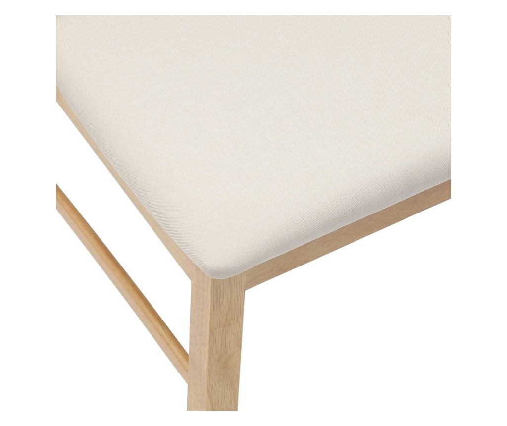 Обедени столове 2 pcs Естествен 43 x 54 x 89 см - 8