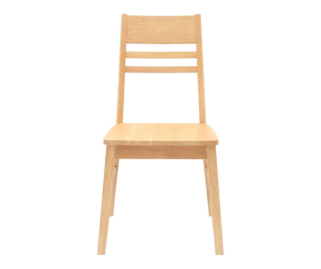 Обедени столове 2 pcs Естествен 43 x 54 x 89 см - 5