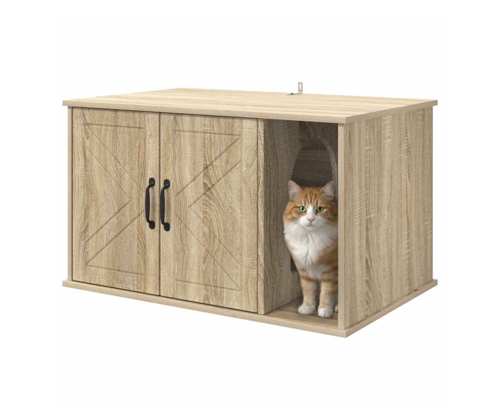 Къща за котки Сонома 85 x 55 x 50 см Инженерно дърво - 3