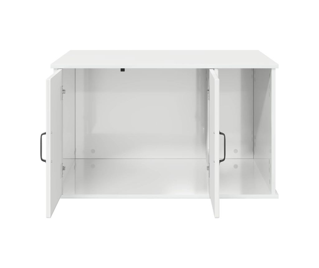 Къща за котки Гланц бяло 85 x 55 x 50 см Инженерно дърво - 5