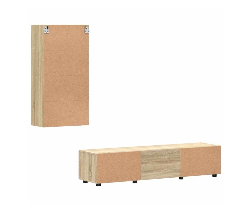 Комплект ТВ шкаф с чекмедже FLORIN Сонома дъб Инженерно дърво - 8