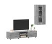 Комплект ТВ шкаф с чекмедже FLORIN Сив Сонома Инженерно дърво thumbnail 3