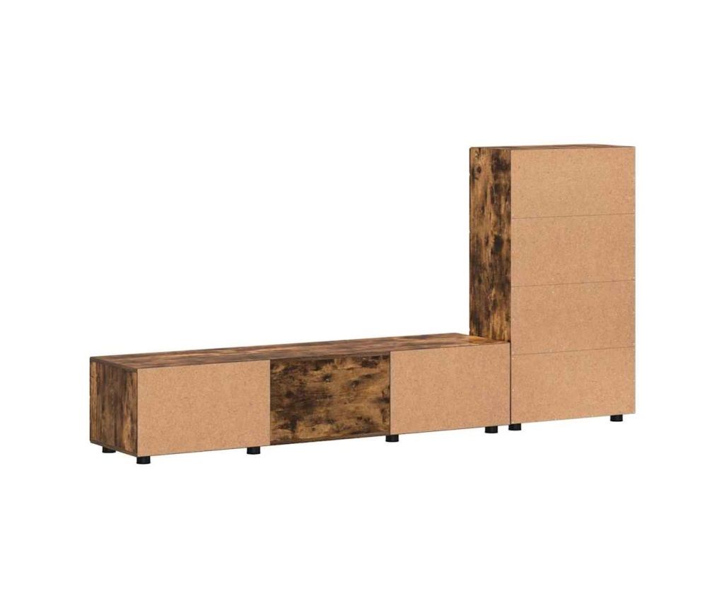 Комплект ТВ шкаф с чекмедже FLORIN Димян дъб Инженерно дърво - 8