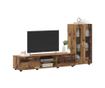 Комплект ТВ шкаф с чекмедже FLORIN Старо дърво Инженерно дърво thumbnail 3