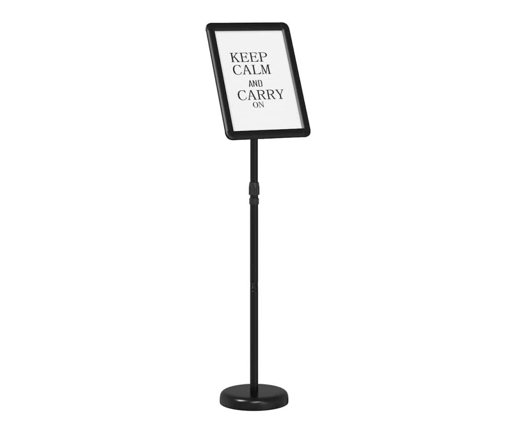 Стендове за търговски прояви Черно 25 x 25 x 125 см Алуминий - 3