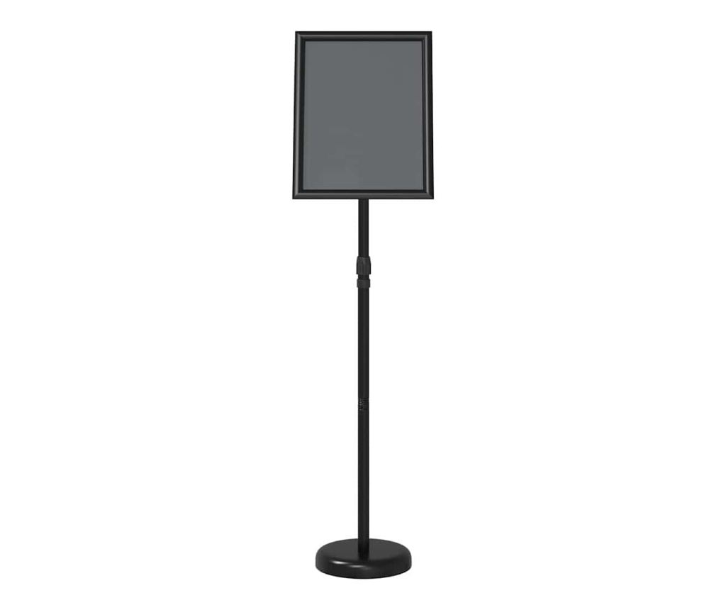 Стендове за търговски прояви Черно 25 x 25 x 125 см Алуминий - 6