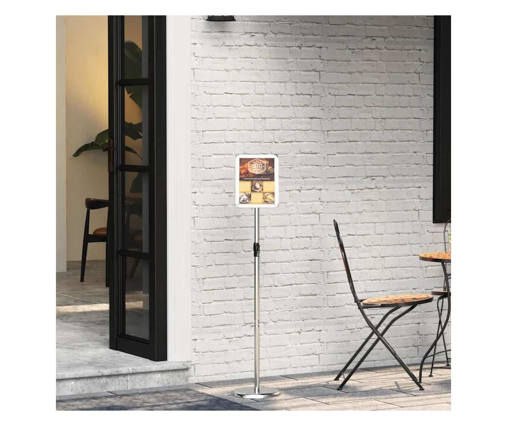 Стендове за търговски прояви Сребрист 25 x 25 x 125 см Алуминий - 2