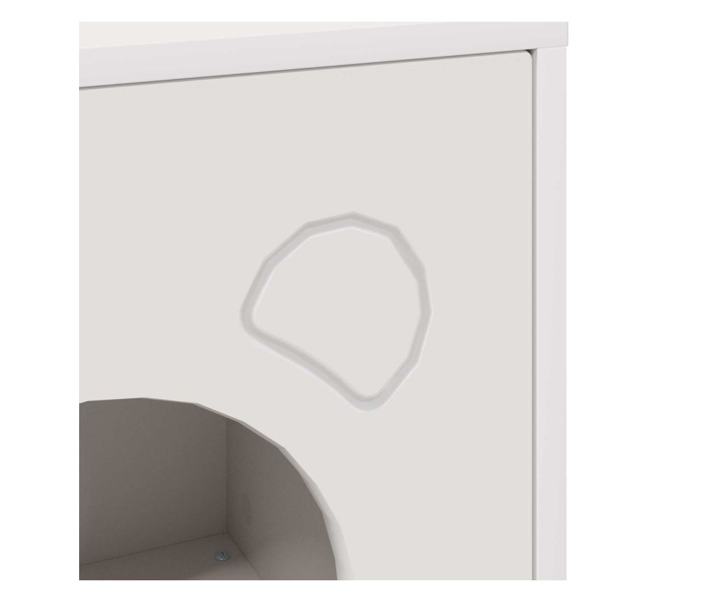 Къща за котки Бяло 42,5 x 40 x 53 см Инженерно дърво - 7