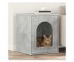 Къща за котки Бетон 53 х 52 х 62 см Инженерно дърво thumbnail 2