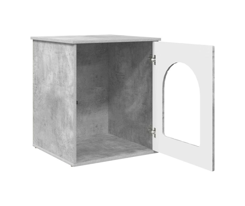 Къща за котки Бетон 53 х 52 х 62 см Инженерно дърво - 5