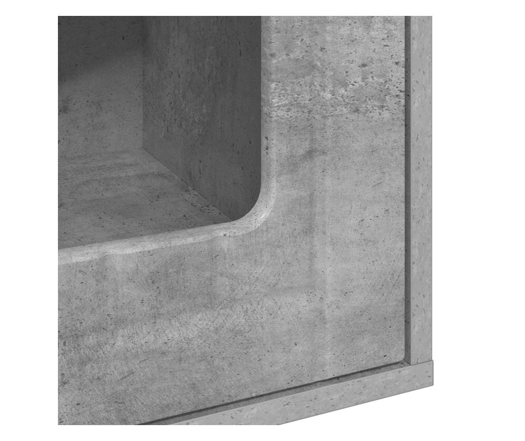 Къща за котки Бетон 53 х 52 х 62 см Инженерно дърво - 8