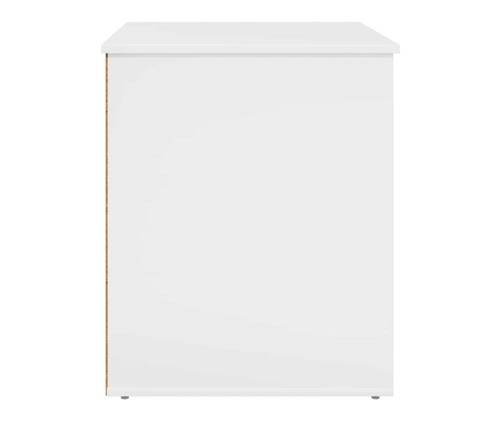 Къща за котки Гланц бяло 53 х 52 х 62 см Инженерно дърво - 6