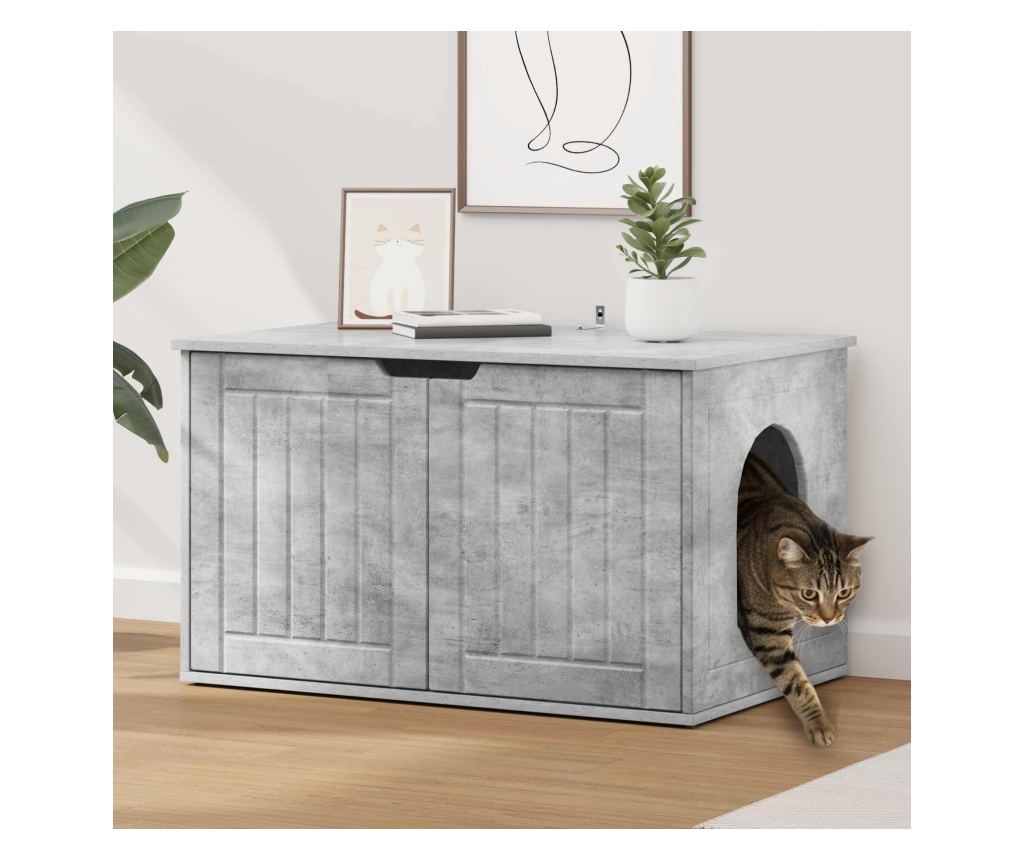 Къща за котки Бетон 85 x 55 x 50,5 см Инженерно дърво - 2