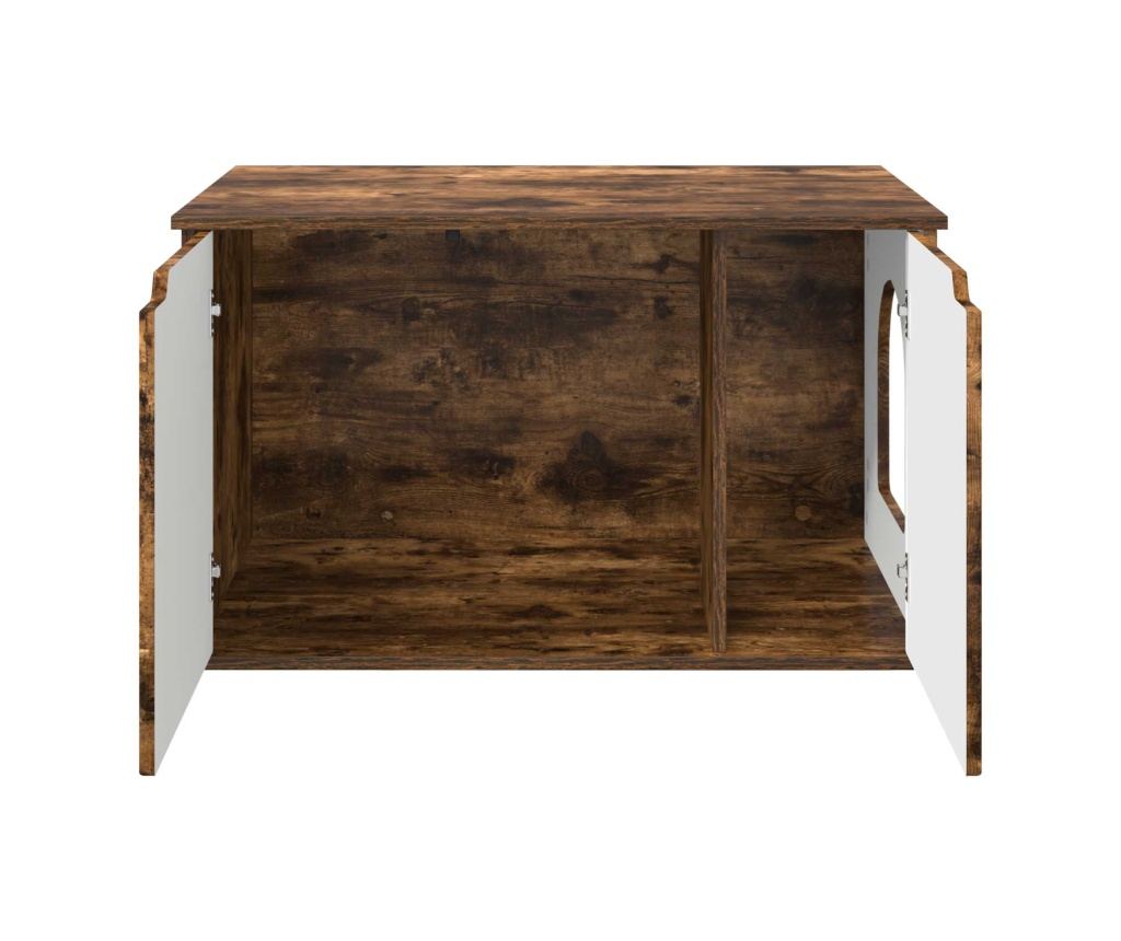 Къща за котки Димян дъб 85 x 55 x 50,5 см Инженерно дърво - 4