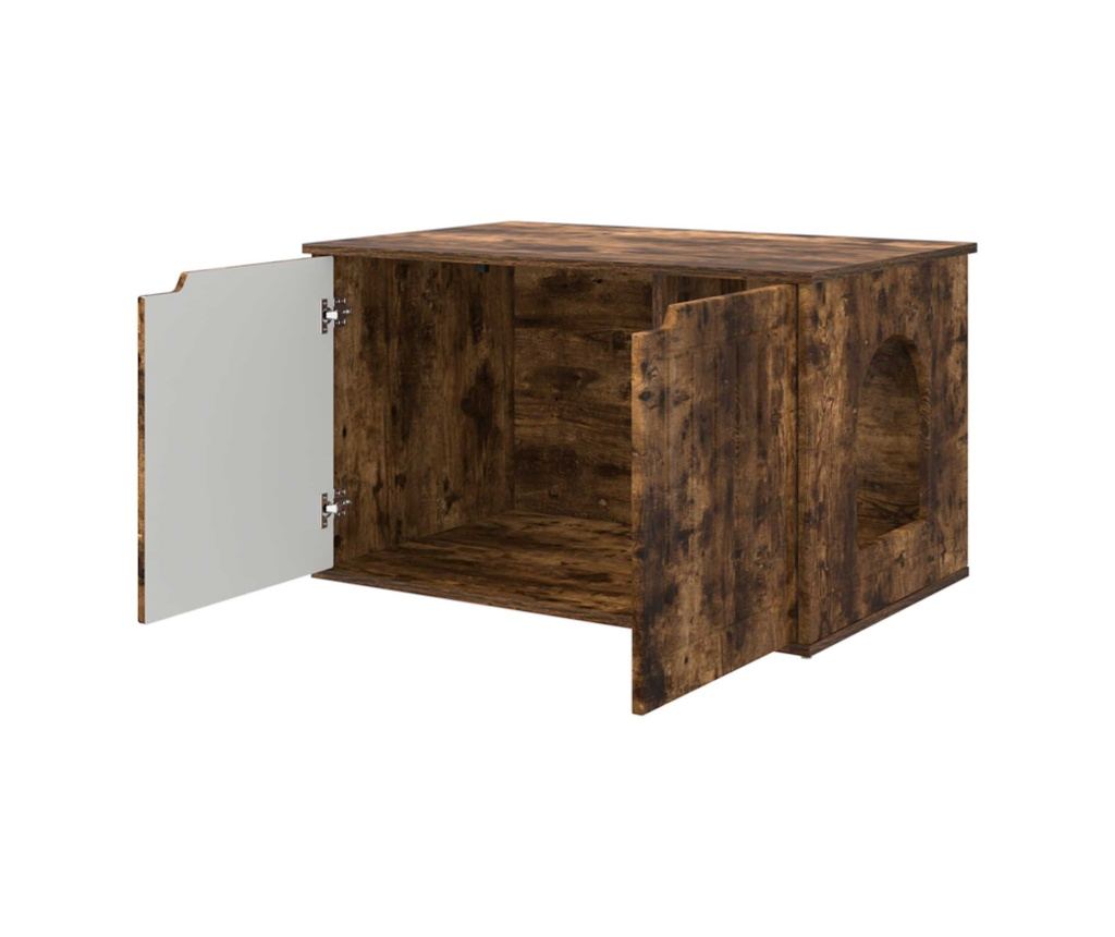 Къща за котки Димян дъб 85 x 55 x 50,5 см Инженерно дърво - 5