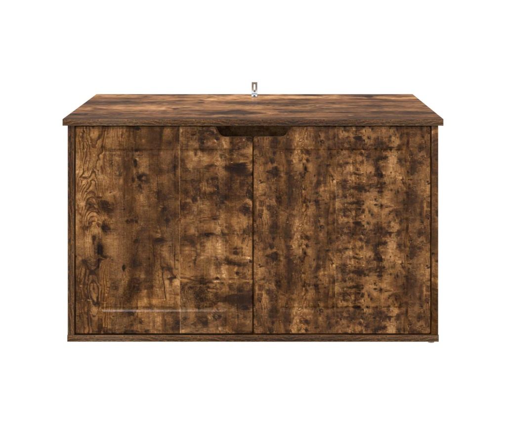 Къща за котки Димян дъб 85 x 55 x 50,5 см Инженерно дърво - 6