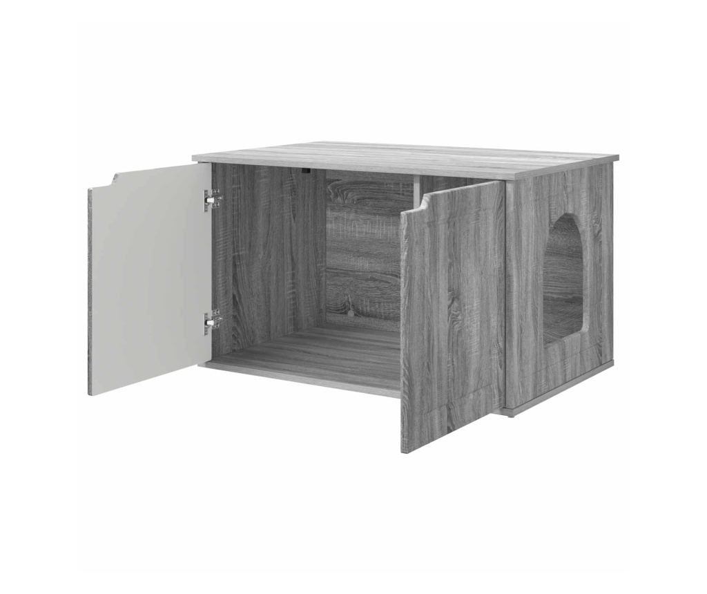 Къща за котки Сив Сонома 85 x 55 x 50,5 см Инженерно дърво - 5