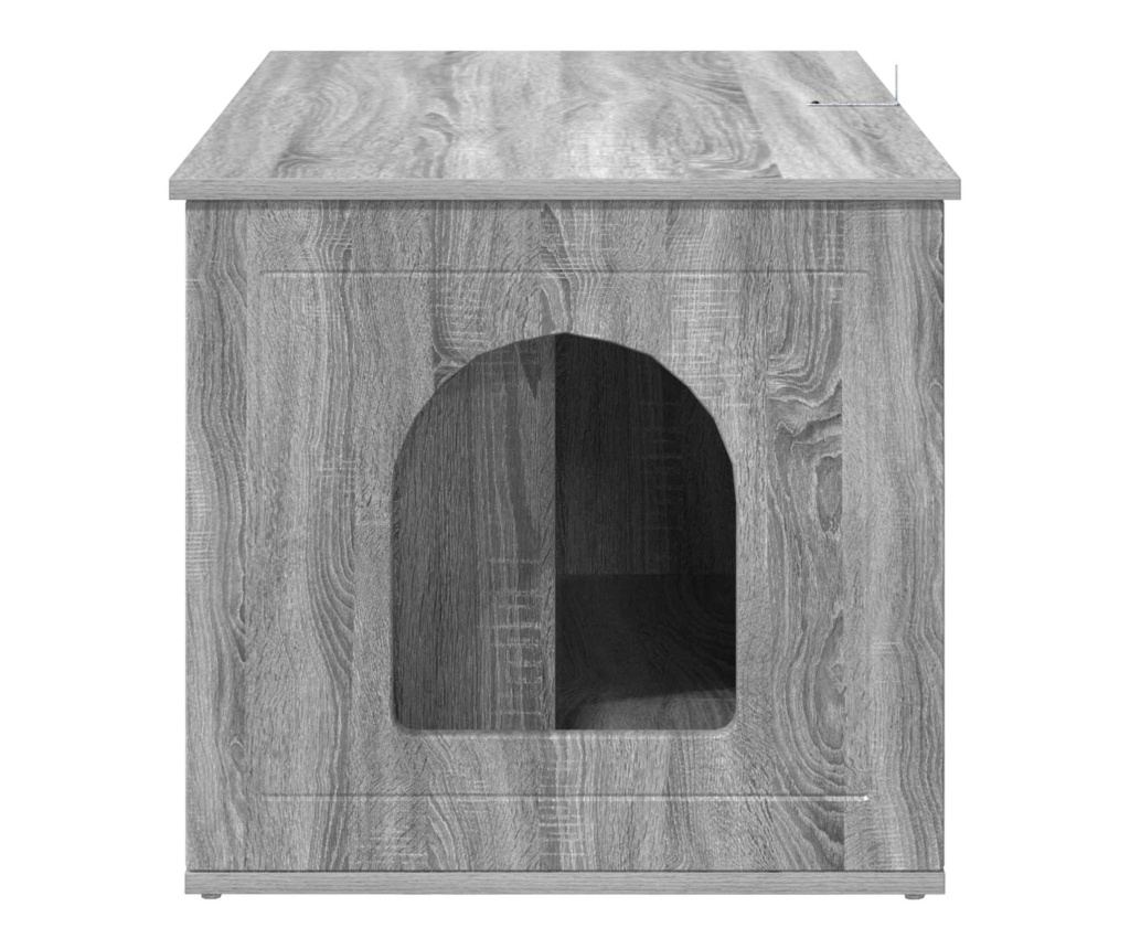 Къща за котки Сив Сонома 85 x 55 x 50,5 см Инженерно дърво - 7