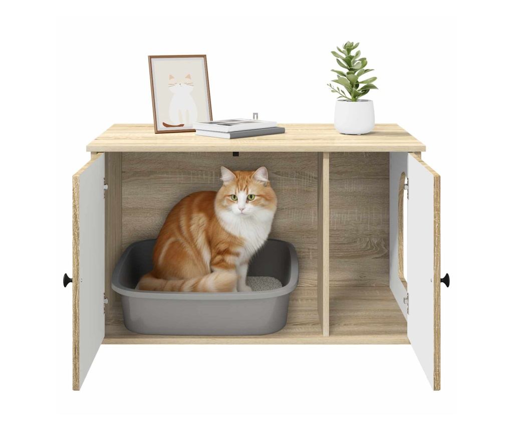 Къща за котки Сонома 85 x 55 x 50,5 см Инженерно дърво - 10