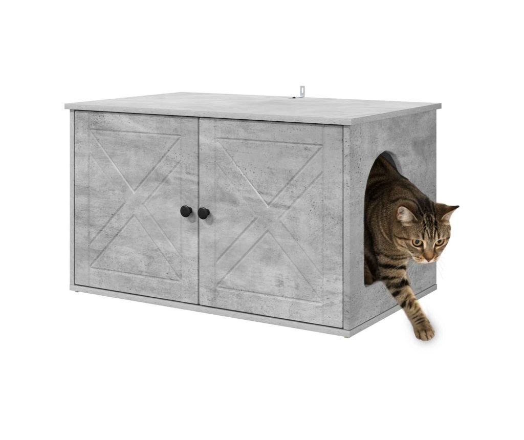 Къща за котки Бетон 85 x 55 x 50 см Инженерно дърво - 3