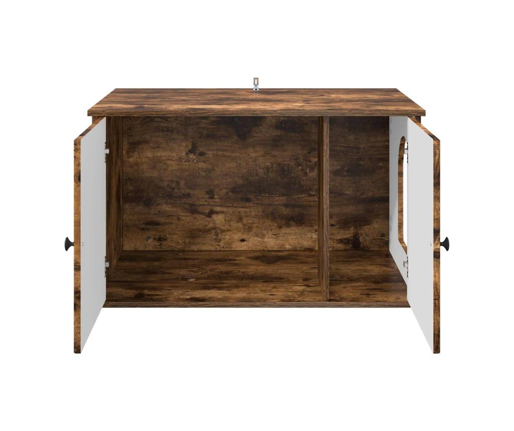 Къща за котки Димян дъб 85 x 55 x 50 см Инженерно дърво - 4