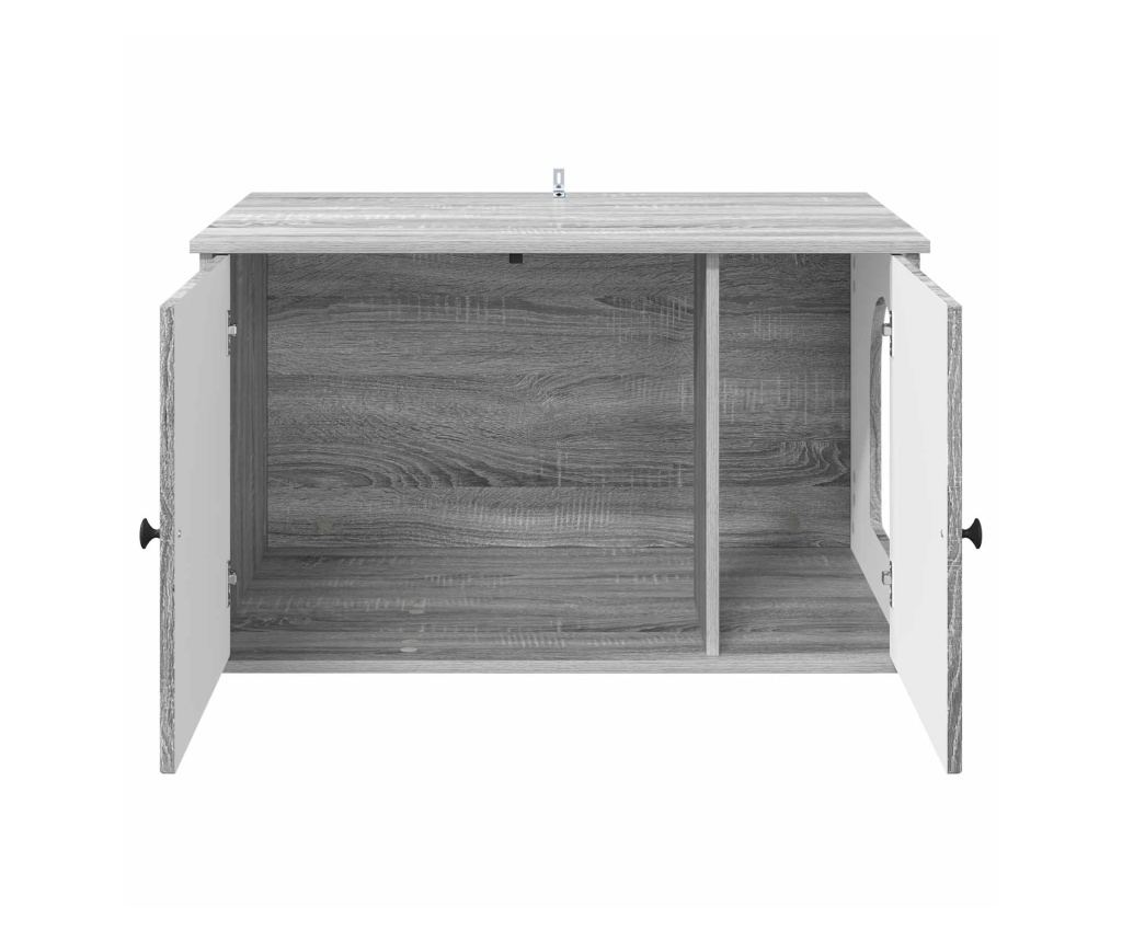 Къща за котки Сив Сонома 85 x 55 x 50 см Инженерно дърво - 4