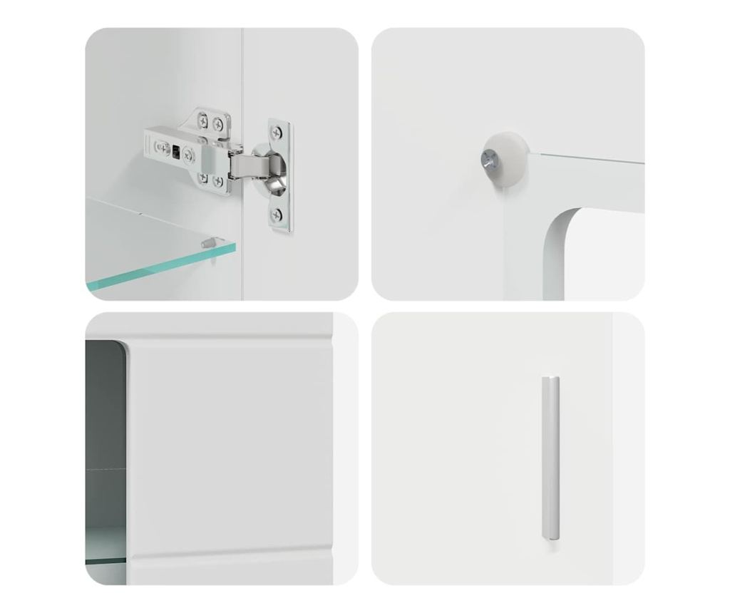 Служебен шкаф FLORIN Бяло 55,5 x 29 x 103 см Инженерно дърво - 8