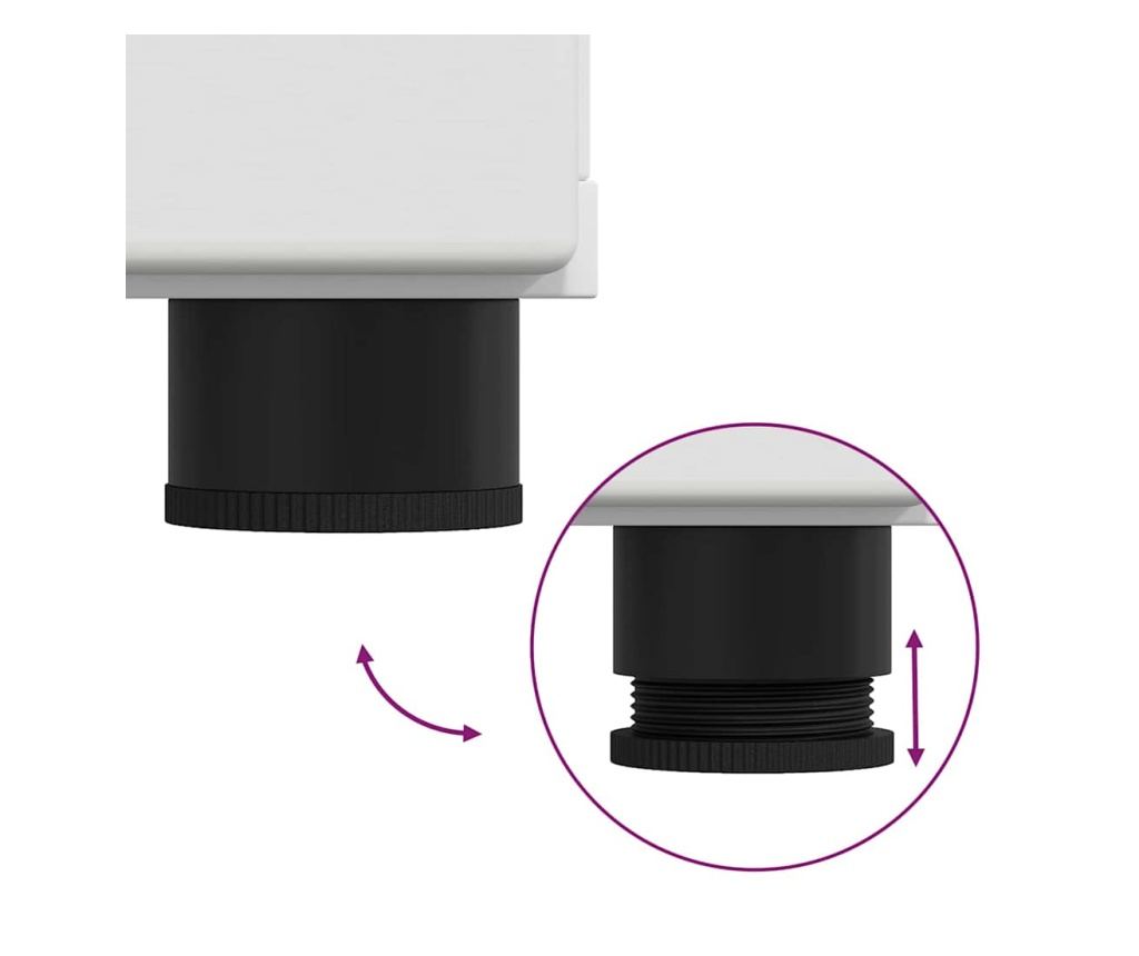 Служебен шкаф FLORIN Бяло 55,5 x 29 x 103 см Инженерно дърво - 9