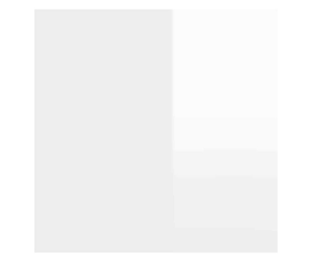 Служебен шкаф с рафт FLORIN Лъскаво бяло 55,5 x 29 x 103 см - 10