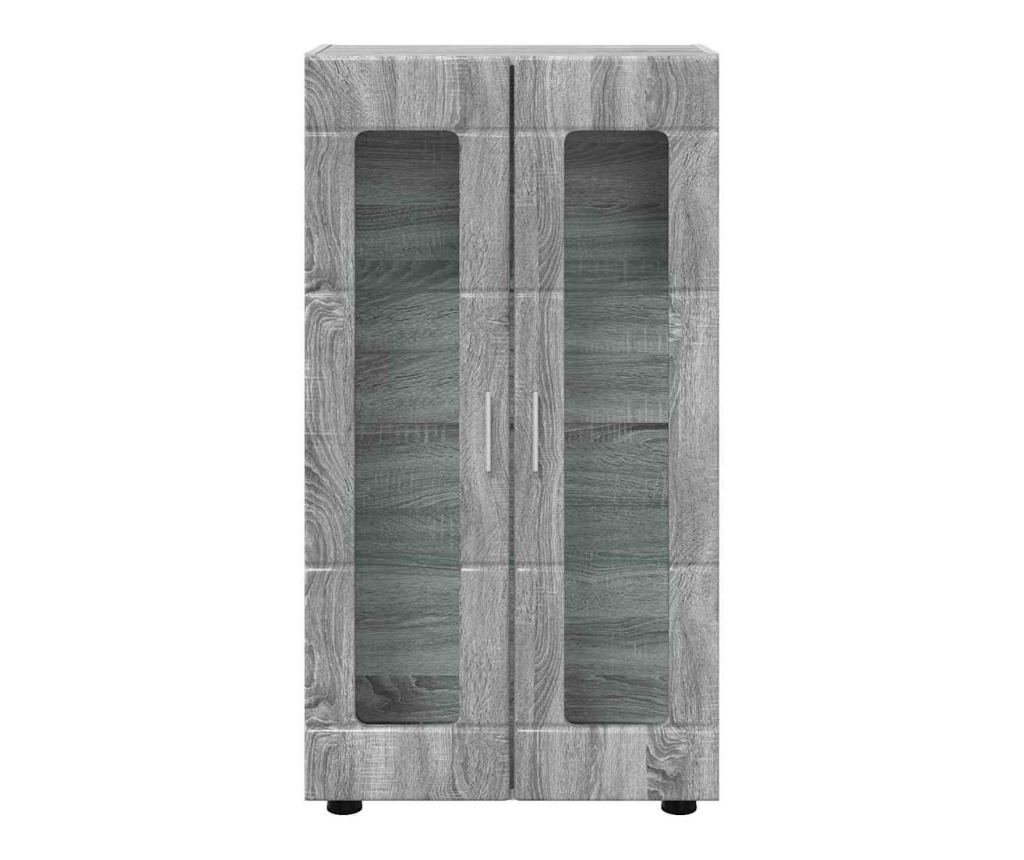 Служебен шкаф с рафт FLORIN Сив Сонома 55,5 x 29 x 103 см - 4