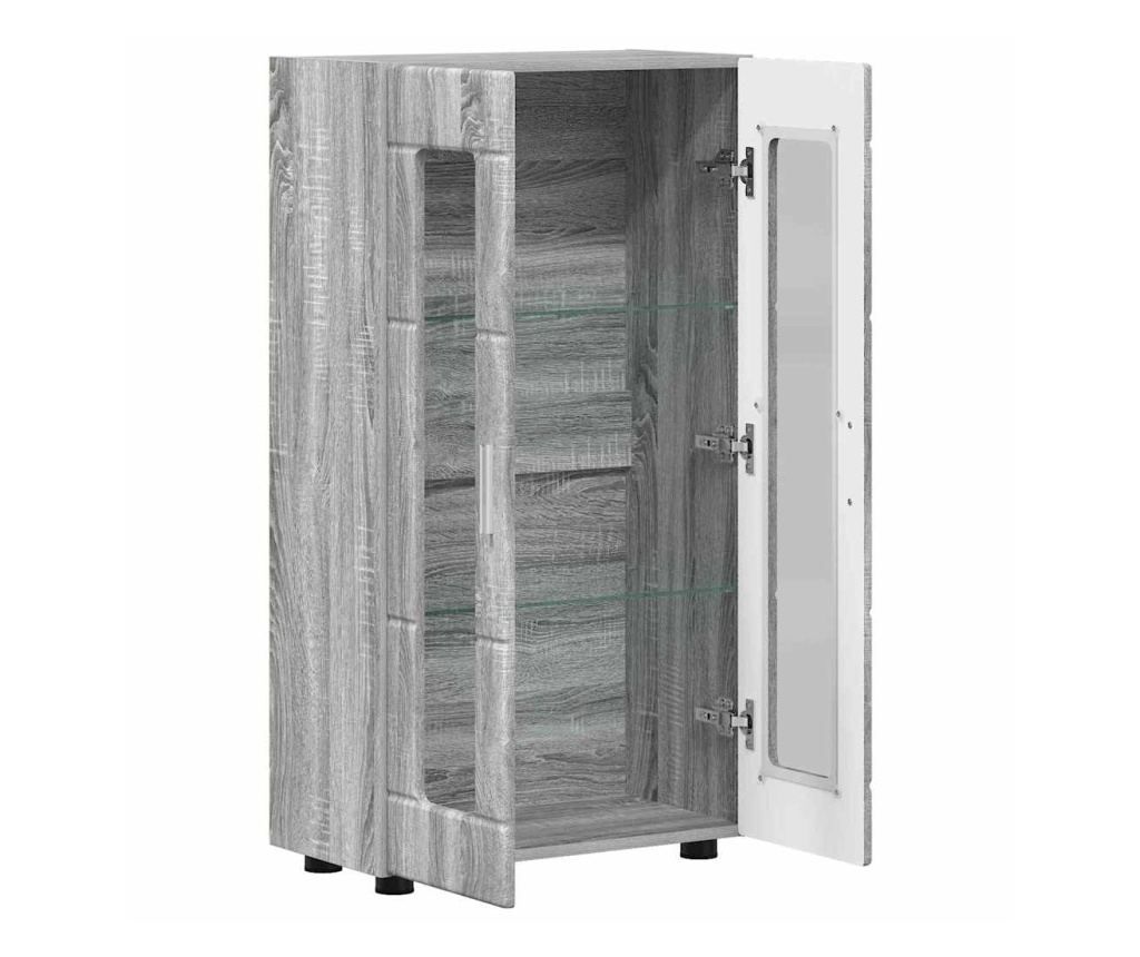 Служебен шкаф с рафт FLORIN Сив Сонома 55,5 x 29 x 103 см - 5