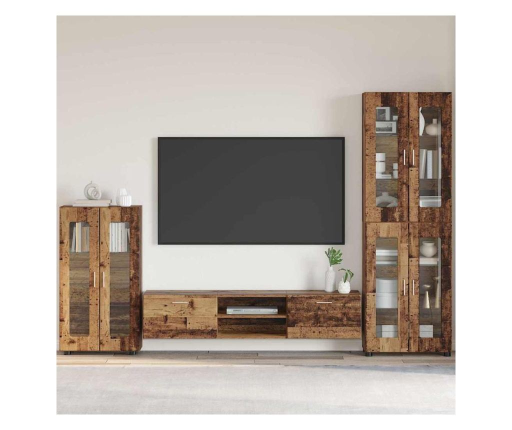 Служебен шкаф с рафт FLORIN Старо дърво 55,5 x 29 x 103 см - 2