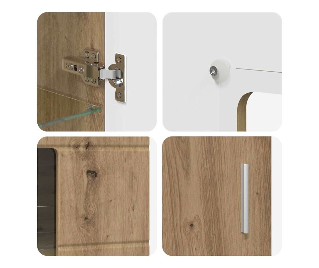 Служебен шкаф FLORIN Дъб 55,5 x 29 x 103 см Инженерно дърво - 8