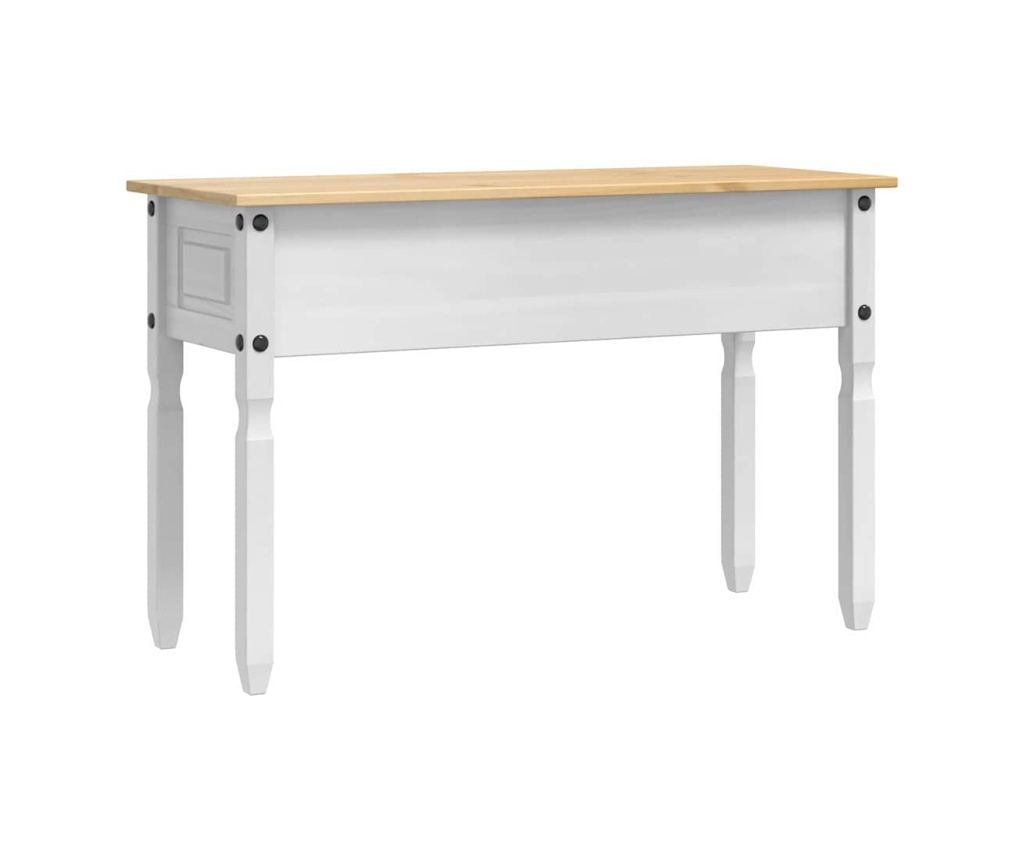 Крайна масичка с чекмедже Corona Бяло 115 x 46 x 73 см - 4