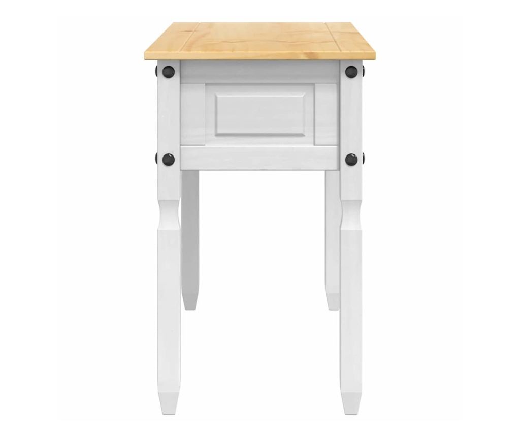 Крайна масичка с чекмедже Corona Бяло 115 x 46 x 73 см - 5