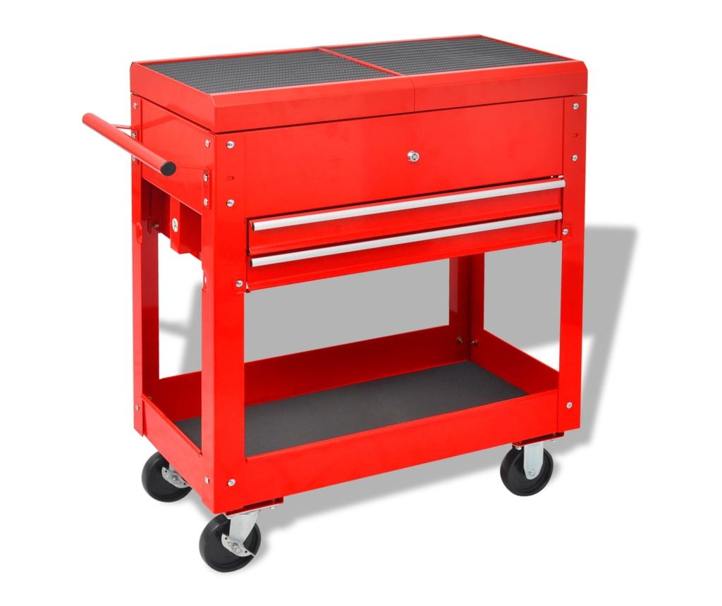 Карача за инструменти Червено 70.5 x 37 x 71 см Стомана - 2