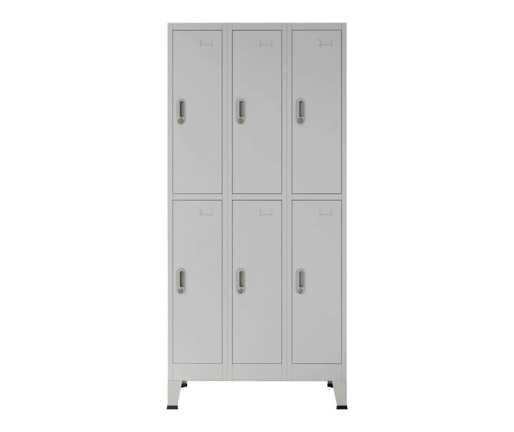Шкаф за заключване Сив 45 x 90 x 180 см - 2