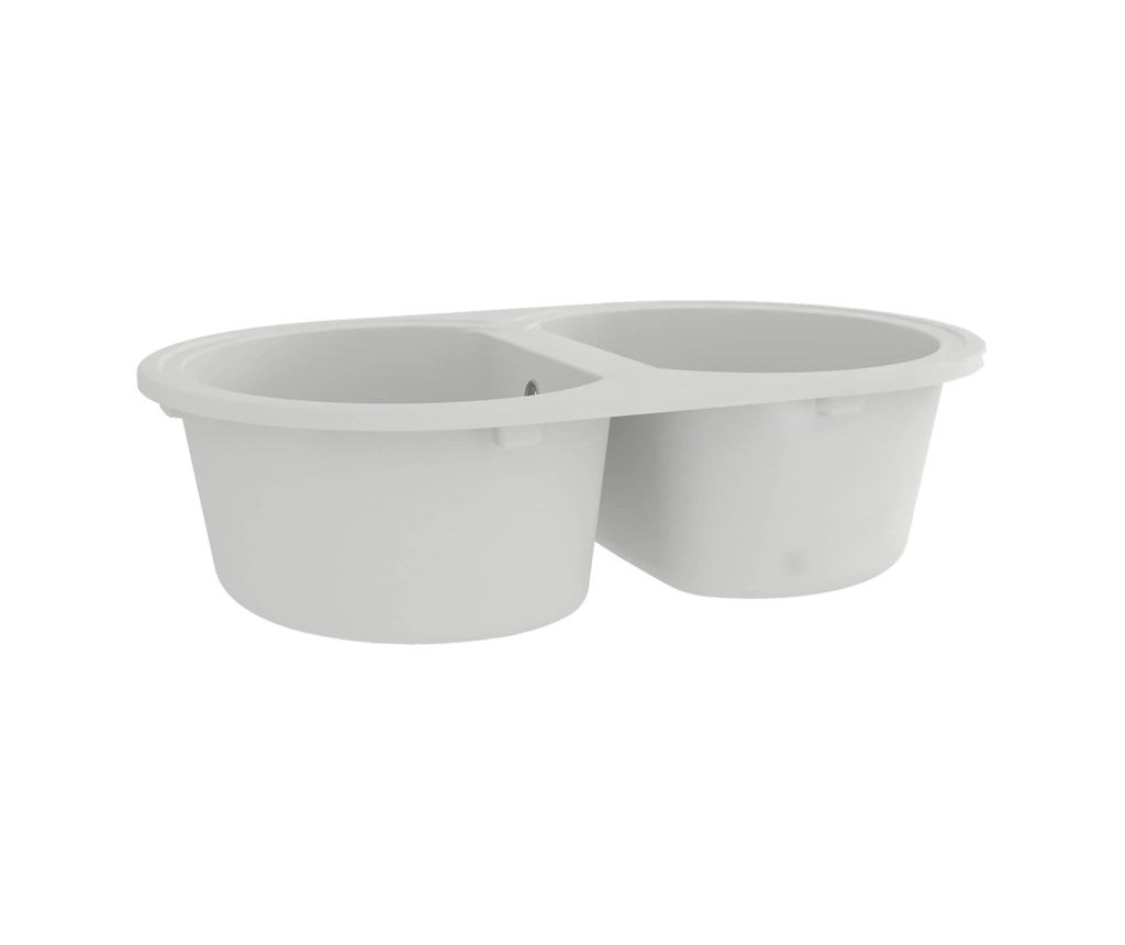 Кухненска мивка Бяло 78 x 47 x 20.5 см Гранит - 2
