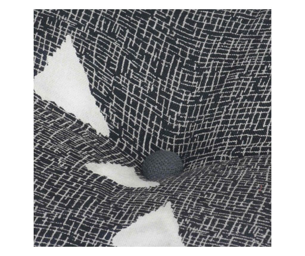 Пуфове Геометричен Сив и бял 40 x 40 x 40 cm текстил - 7